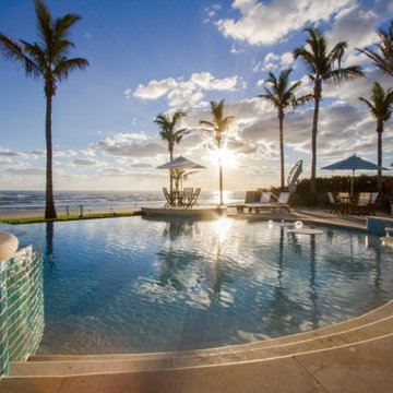 Free Form Oceanfront Pool with Infinity Edge