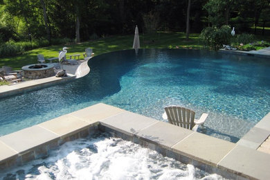 Inspiration for a transitional pool remodel in Baltimore