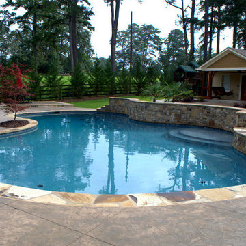 Freeform Gunite Pool in Powder Springs, Georgia