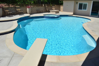 Example of a pool design in Orange County