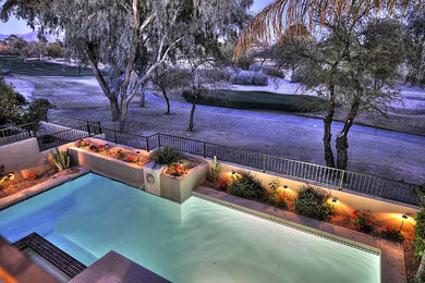 Pool - contemporary pool idea in Phoenix