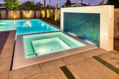 Minimalist pool photo in Orange County