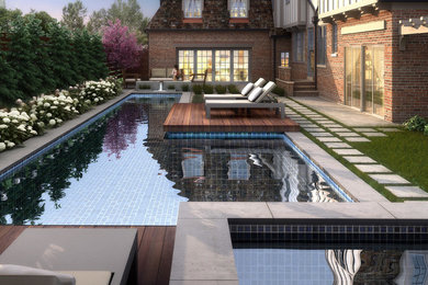 Moderner Pool in Denver