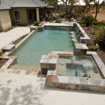 Geometric Pool in Boerne, TX