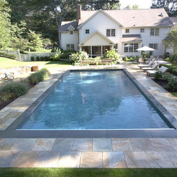 Geometric Swimming Pool and Pool House
