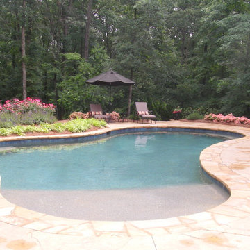 Get your feet wet and cool off on the sun shelf. This is also a great place for