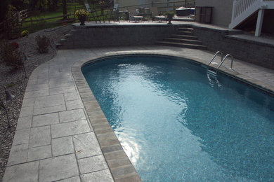 This is an example of a traditional swimming pool in Baltimore.
