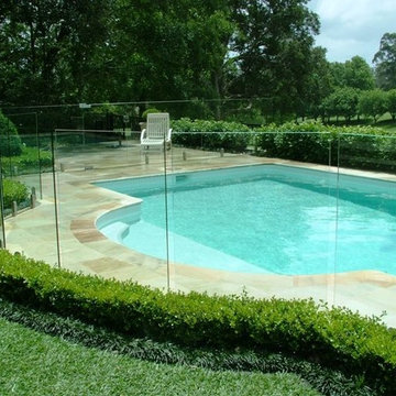 Glass fencing systems