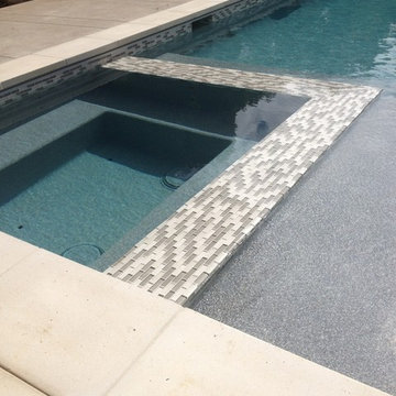 Glass Mosaic Pool Tile- La Jolla CA