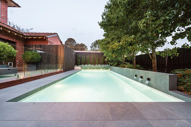 Photo of a contemporary swimming pool in Melbourne.