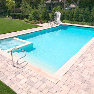 Glencoe, IL Swimming Pool and Interior Hot Tub