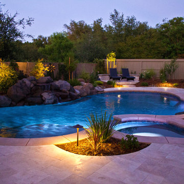 Gold river extensive pool and landscape remodel