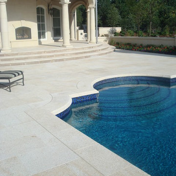 Golden Granite Pool Deck and Coping