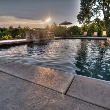 Gorgeous Outdoor Living with Lighted Water Features