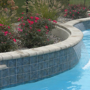 Gorgeous Pool with Raised Wall Waterfeature