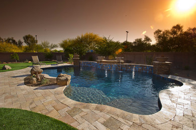 Example of a trendy pool design in Phoenix