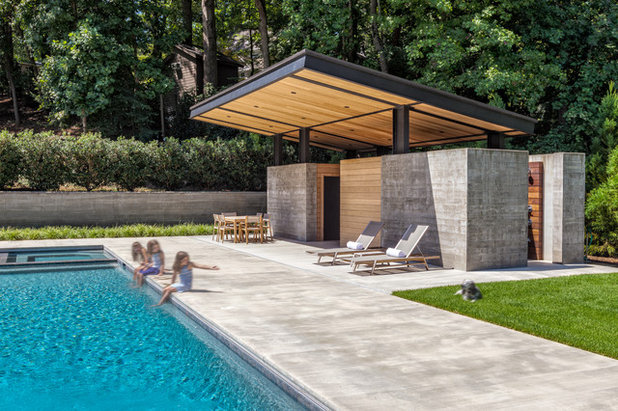 Contemporary Swimming Pool by Goggans Residential Architecture