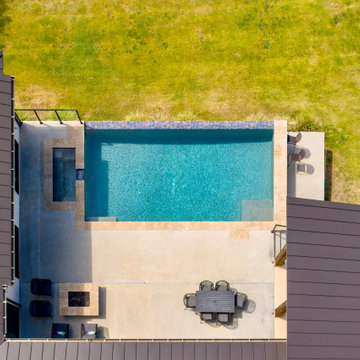 Grey Forest Modern Pool and Spa