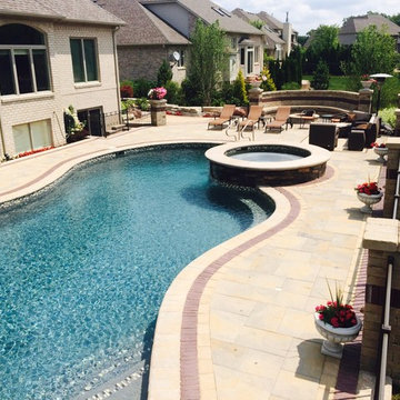 Gunite Pool & Spa with Fire Pit