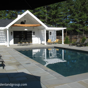 gunnite pool with Thermal bluestone deck