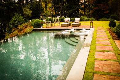Example of a minimalist pool design in Atlanta