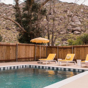Handmade Tiles for Backyard Palm Springs Pool
