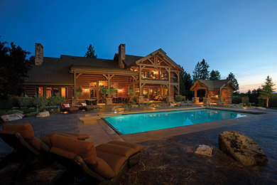 Example of a mountain style pool design in Seattle