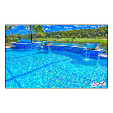 (Heller) Bonita Springs, FL Superior Pools Custom Swimming Pool/Spa/Raised Area