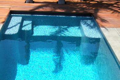 Trendy pool photo in Los Angeles