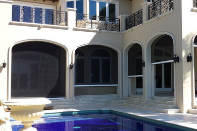 Example of a tuscan pool design in Miami