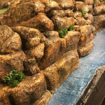 Hillside Artificial Rock Wall and Slide