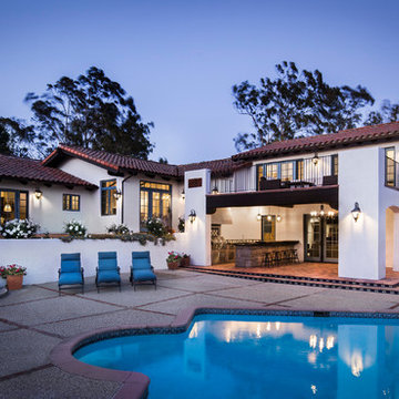 Hope Ranch, Santa Barbara, Major Remodel, Spanish Colonial
