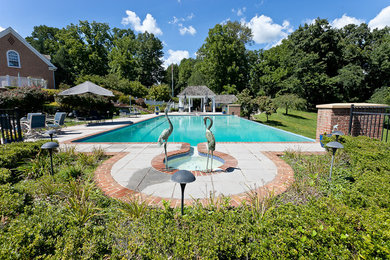 Inspiration for a timeless pool remodel in Baltimore