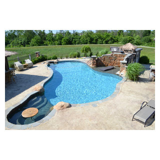 Hybrid Swimming Pool {PLO} - Tropical - Pool - Detroit - by Legendary ...