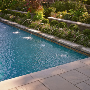 In Ground Pool Water Feature