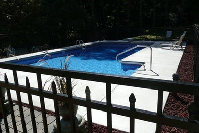 Imagen de piscina a medida en patio trasero