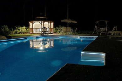 Example of a minimalist pool design in Manchester