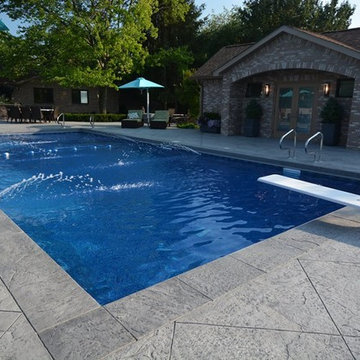 In Ground Vinyl Liner Swimming Pool Installations