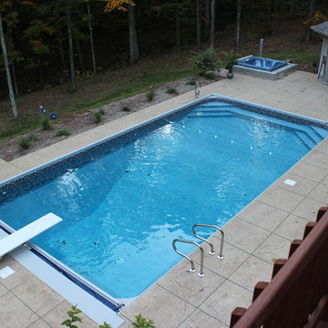 In Ground Vinyl Liner Swimming Pool Installations