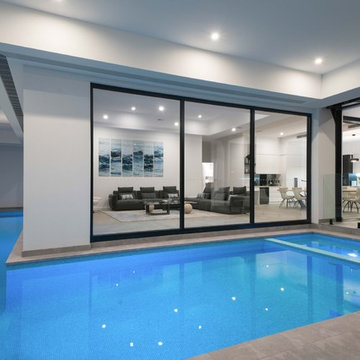 Indoor Lap Pool and Spa