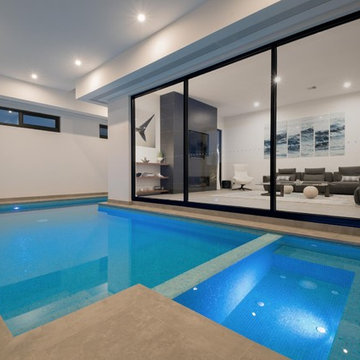 Indoor Lap Pool and Spa