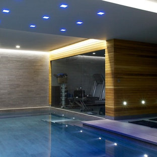 Inspiration for a modern swimming pool in New York.