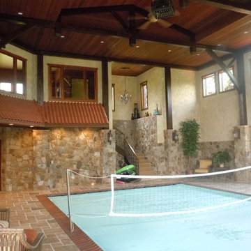Indoor pool and cabana
