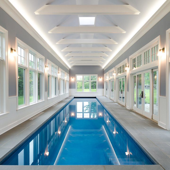 Half Indoor Pool - Photos & Ideas | Houzz