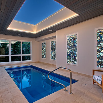 Indoor Pool with Retracting skylight