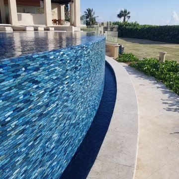 Infinity Edge Custom Shaped Pool in Stuart, Florida