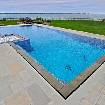 Infinity Edge, Negative Edge, Vanishing Edge and Rimless Pools