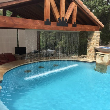 Infinity Pool with Outdoor Kitchen