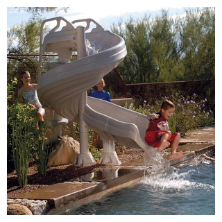 Inter-Fab G-Force Complete Pool Slide - Tropical - Swimming Pool & Hot ...