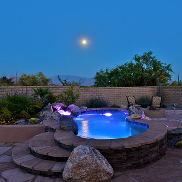 Jacuzzi with Multicolored Lights